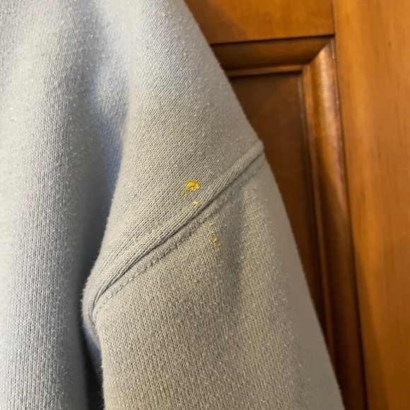 Calvin Klein Jeans Sky Blue Sweatshirt with Metallic Logo - Picture 4 of 6